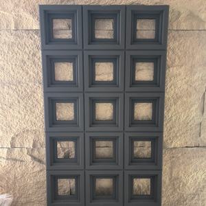 Composant PU <span class=keywords><strong>brique</strong></span> creuse à neuf carrés <span class=keywords><strong>brique</strong></span> poreuse légère pour décoration murale de fond <span class=keywords><strong>cloison</strong></span> double face - Product Image 1