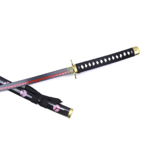 Offre Spéciale <span class=keywords><strong>Shusui</strong></span> longue épée 104cm Carton lame émoussée en bambou pour <span class=keywords><strong>Zoro</strong></span> One Piece inspiré par Bleach Anime en bois plastique - Product Image 4