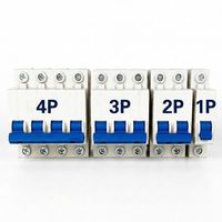 Wanbo-240 ¡Gran Oferta! Interruptor Automático DZ47-63 MCB 1P 2P 3P 4P C63 |   Interruptor Automático en Miniatura 63A 400V IEC 60898-1 Precio de Fábrica