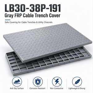 Copertura <span class=keywords><strong>per</strong></span> griglia <span class=keywords><strong>di</strong></span> scavo <span class=keywords><strong>per</strong></span> cavi <span class=keywords><strong>di</strong></span> sottostazione con design in FRP isolato <span class=keywords><strong>per</strong></span> un accesso sicuro al drenaggio e resistenza alla corrosione - Product Image 2