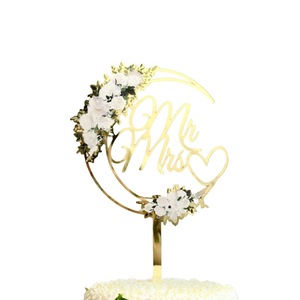 Adorno de acrílico para pastel de boda con diseño de Mr & Mrs, miel y dulzura, para decoración de fiestas de compromiso. - Product Image 5