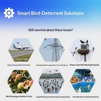 Répulsif à oiseaux intelligent à laser vert 1W AI, lumière haute puissance pour éloigner les oiseaux et dispositif ultime pour effrayer les oiseaux