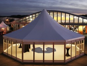 Lều Triển Lãm Thương Mại Chùa Chống Tuyết Chống Chịu Thời Tiết Bằng Kính Hình Bát Giác Tuyệt Đẹp Cho Triển Lãm - Product Image 4