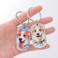 Llavero Personalizado con Foto de Perro, Etiqueta de Acero Inoxidable, Anillo para Llaves con Imagen de Mascota, Regalo con Logotipo Personalizado