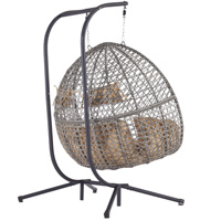 Vente en gros Fauteuil œuf balançoire double places simplicité Fauteuil œuf double siège