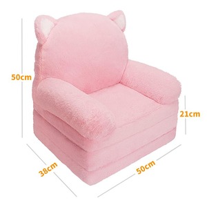 Sofá Infantil de Peluche Rosa con Forma de Árbol, Esponja Completa, Desmontable y Lavable, Silla para Niñas y Princesas - Product Image 4
