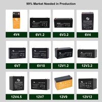 HP12-5 12V5AhVRLA Sealed Maintenance-Free 10-Year Long Service Life 12V Lead-Acid UPS Uninterruptible Standby Backup Power Battery