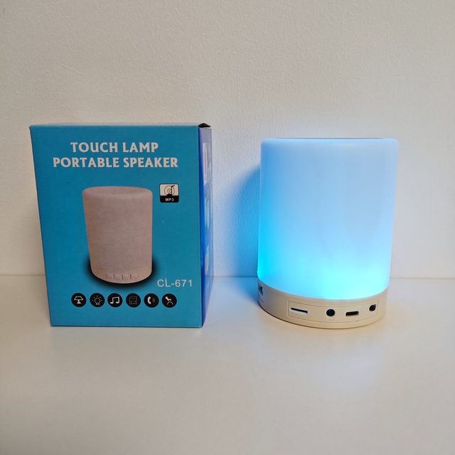Portable Wireless Speaker Touch Control Colorful LED Night Light Stereo Sound for Party Outdoor Home Bedside Gift