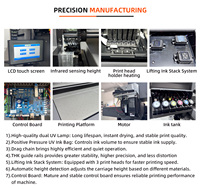 Impresora plana UV A1 de 60*90cm con EPSON 2 o 3 Xp600 o I3200 U1 I1600 para acrílico cualquier material plano directamente CMYK W V