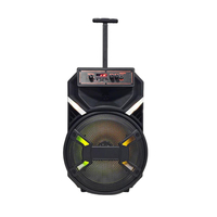 Enceinte portable sur chariot, dernière génération, 12 pouces, TWS 5.0, 20W, LED RGB, double microphone sans fil, batterie 3000mAh, télécommande intégrée