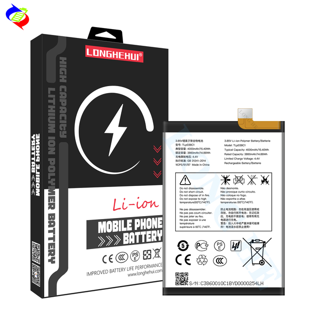 Original Factory Quality Replacement Battery for Battery Cell Phone 4000mAh TLI020F7 for ALCATEL