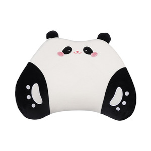 Coussin de soutien lombaire en peluche Panda, mousse à mémoire de forme, pour siège de voiture, confort du dos, design cartoon - Product Image 5