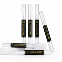 Stylo adhésif pour dentelle 5ML, forte tenue, imperméable, séchage rapide, colle pour perruques à dentelle frontale
