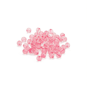 Ilan Abalorios Perline rotonde trasparenti rosso rosa da 8 mm 15 g per la creazione di gioielli - Product Image 2