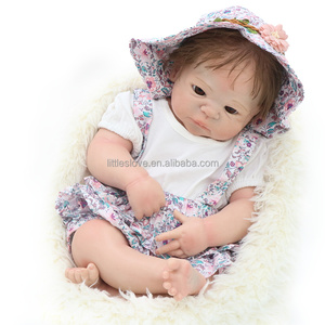 Gerçekçi 22 inç/55cm katı silikon gerçekçi yenidoğan bebek kızlar için yüksek kaliteli yumuşak oyuncak yeniden doğmuş bebekler - Product Image 5