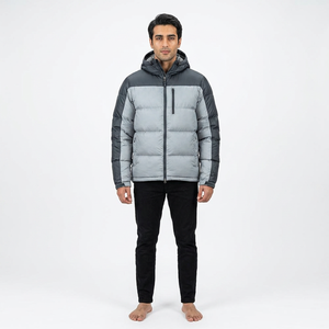 High Street Trending <b>Men's</b> Puffer <b>Jackets</b> Easy Dry Woolen Fabric Linen Shell for Winter Factory Rate - Product Image 1