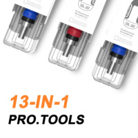 Compact 13-in-1 Ratchet Screwdriver Set Professional Steel Handle OEM Tool Kit Mingtu MT-9013B 180g 12-Piece 3-Year Warranty
