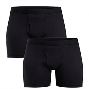 Calzoncillos bóxer de punto elásticos de cintura media para hombre, de alta calidad, clásicos, de licra/nailon, transpirables, de secado rápido, para adultos - Product Image 3