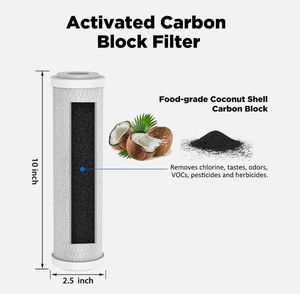 Filtre à eau standard pour toute la maison à deux étages de 10 po x 2,5 po, deux bouteilles d'eau, purificateur d'eau, purificateur d'eau à deux étages à double cœur - Product Image 4
