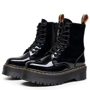 Motorcycle <b>boots</b> - classic retro British style short <b>boots</b> for both men and women made of genuine leather with trendy design - Product Image 3