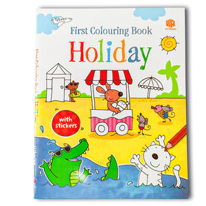 Livre d'apprentissage précoce pour enfants personnalisé couleur enfants couverture souple livre imprimé Animal autocollant livre pour enfants autocollant impression - Product Image 1