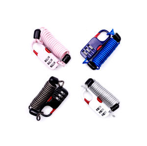 Serrure polyvalente à câble métallique haute sécurité 3 chiffres combinaison vélo moto casque <span class=keywords><strong>pliant</strong></span> serrure de vélo - Product Image 5