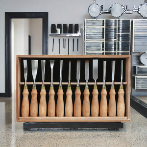 Couteau <span class=keywords><strong>à</strong></span> sculpter le <span class=keywords><strong>bois</strong></span> industriel, ensemble manuel avec burin <span class=keywords><strong>à</strong></span> pointe droite et couteau <span class=keywords><strong>à</strong></span> rainurer, acier au chrome-vanadium - Product Image 3