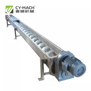 Small vertical Cement wood chip U shaped auger Screw Conveyor for pellet and cement
