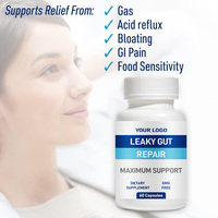 Capsules de L-Glutamine et Zinc à Marque Blanche OEM avec Racine de Réglisse pour la Santé Intestinale