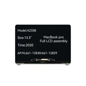 Pengganti layar macbook LCD 2020 a2338, rakitan LCD penuh 13.3 "untuk macbook pro m1