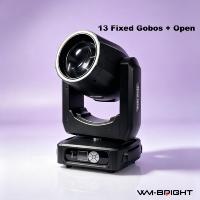 Projecteur Beam à tête mobile 295W haute performance avec 13 couleurs + blanc, 13 gobos + mode ouvert pour mariages, petits concerts, conférences de presse