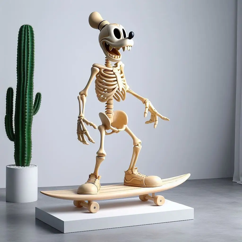 Figura de resina para artesanato de Halloween em resina poli personalizada, escultura artesanal de jardim para decoração de casa