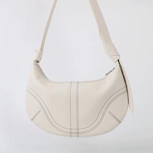 Custom Logo Casual Corporate Women's Genuine Leather Ladies Quality <b>Bags</b> <b>White</b> Underarm Handbags for Women - Product Image 1