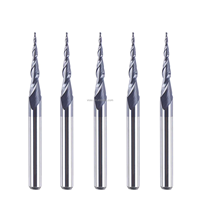 Viextro Haute Qualité CNC Bois Routeur Bits 2 Flûte CNC Sculpture Sur Bois Bit Outils Carbure Cône Boule Nez Fraise