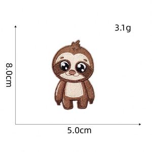 NODA Iron on Embroidery Cute Sloth Patch for Kid Clothes Bag Decoration - Product Image 4