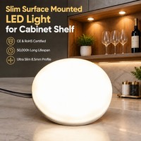Lampes LED pour la maison, mini-lumière LED ronde à montage en surface pour l'éclairage des armoires et des étagères 5017-45-1