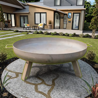Table et foyer extérieur modernes en acier inoxydable de haute qualité, de grande marque OEM, avec revêtement en poudre, pour cuisson au gaz/propane en extérieur