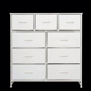 Modern Stainless Steel MDF Freestanding Panel Pine Dresser <b>Cabinet</b>, Bedroom Living Room Furniture - Product Image 1