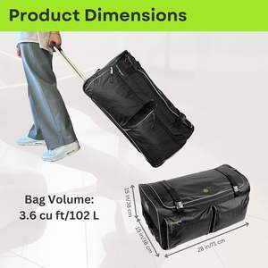 FFree Sample ashion Dance <b>Bag</b> <b>with</b> Garment Rack <b>Wheels</b> Dance Duffel <b>with</b> Garment Rack Gament Dance <b>Bag</b> for Adults - Product Image 5