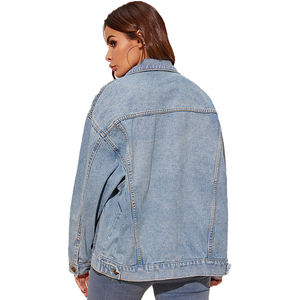 Veste en Jean ample pour femme, vente en gros, Style oversize, mode femme printemps été - Product Image 3
