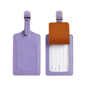 ป้ายแท็กกระเป๋าเดินทางหนัง PU แบบกำหนดเองขายส่งราคาถูก ป้ายหลากสีสำหรับกระเป๋าเดินทาง เป้สะพายหลัง ของที่ระลึกสำหรับการเดินทาง - Product Image 3