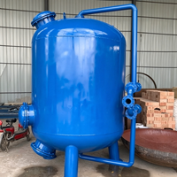Réservoir de filtration d'eau en acier au carbone personnalisé, équipement de filtration au sable pour applications commerciales et industrielles