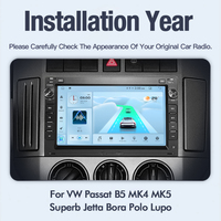 Radio de Coche Android STWEI de 7 Pulgadas con CarPlay para VW PASSAT B5 MK4 MK5 SHARAN Jetta Bora Polo TRANSPORT T5 CITI, Reproductor Multimedia con GPS
