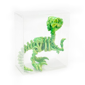 Squelette d'animal Velociraptor imprimé en 3D en PLA, avec griffes articulées et charnières mobiles, modèle d'exposition osseux, cadeau de paléontologie pour - Product Image 6