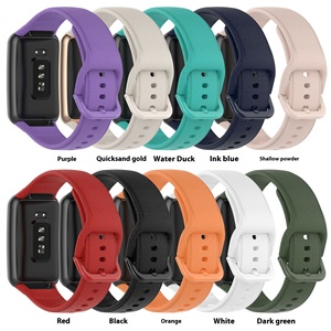 สายรัดข้อมือกีฬา TPE แบบหรูหราระบายอากาศได้ดีสายนาฬิกาออกแบบมาอย่างเป็นทางการสำหรับ <span class=keywords><strong>OPPO</strong></span> ฟรี - Product Image 2