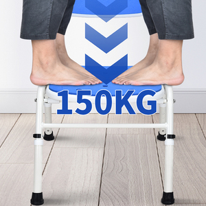 כיסא מקלחת מתקפל עם משענות ידיים מתקפלות, גובה מתכוונן, מושב אמבטיה לקשישים/בעלי מוגבלויות, קל משקל, נייד, רגליים נגד החלקה, 125 ק\\\"ג - Product Image 4