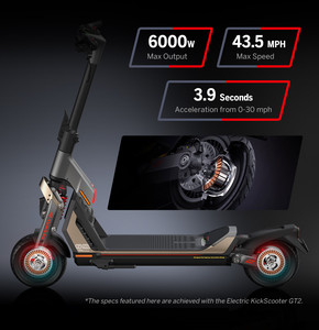 Trottinette Électrique à Deux Roues 60V, <span class=keywords><strong>SuperScooter</strong></span> GT2 Ninebot, Portée de 90 km, Vitesse de 70 km/h - Product Image 5