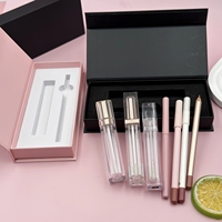 Kit de Maquillage : Ensemble de Rouges à Lèvres Liquides Mat, Gloss à Lèvres Rose Nude Transparent et Crayons à Lèvres – Créez Votre Propre Logo
