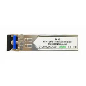 SFP module: Gigabit, Single fiber, SM, LC, TX: 1310 / RX: 1550nm, 20km, industrial