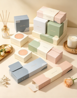 Nouvelle boîte rectangulaire petite à couleurs contrastées, couvercle ciel-terre, ensemble multi-spécifications, boîte cadeau, emballage cadeau pour thé et gâteaux, carton
